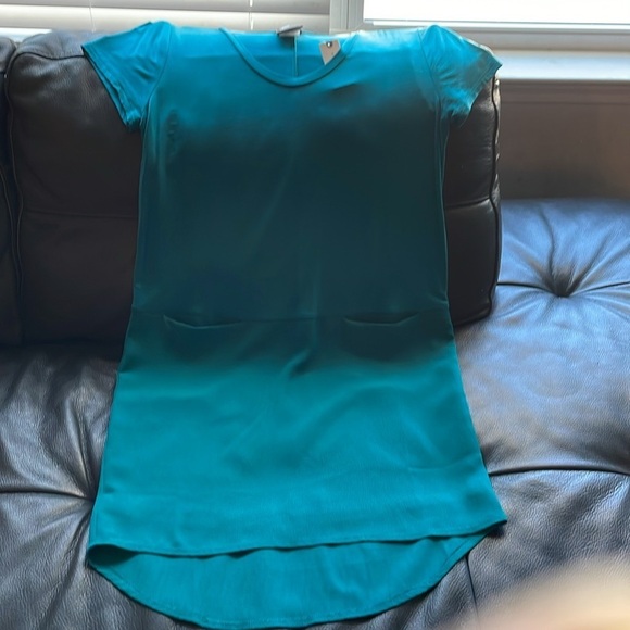 Dolan at Anthropologie Dress Mini Shift Cut Women Size S Green Blue NWT - Picture 6 of 13